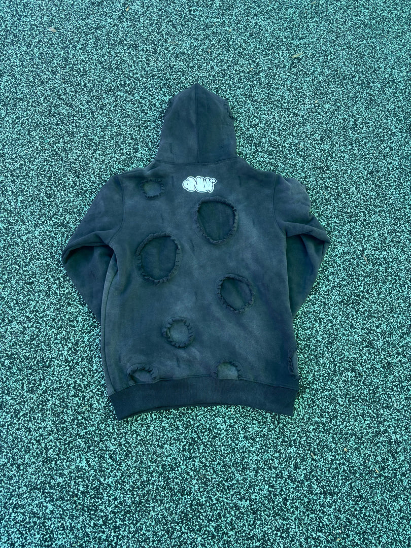 ONW DISTRESSED HOODIE “OREO”