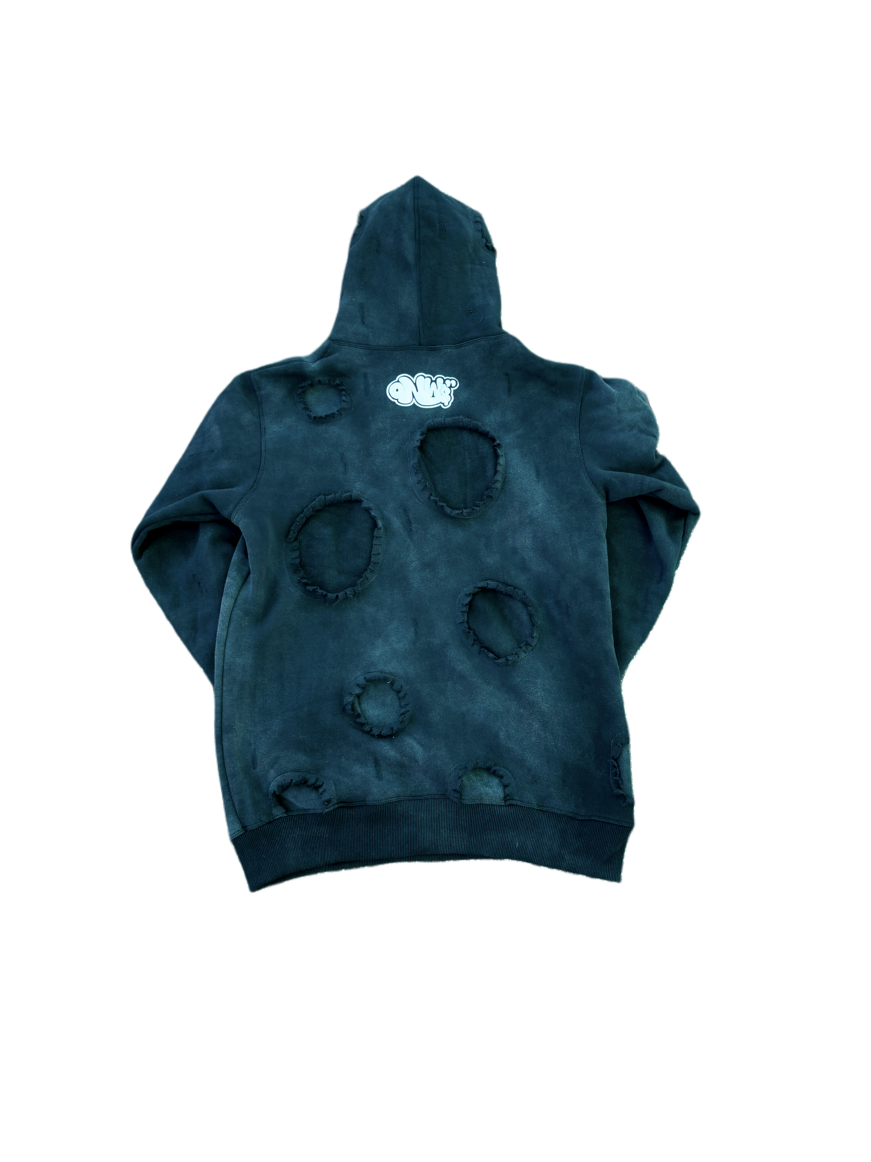 ONW DISTRESSED HOODIE “OREO”