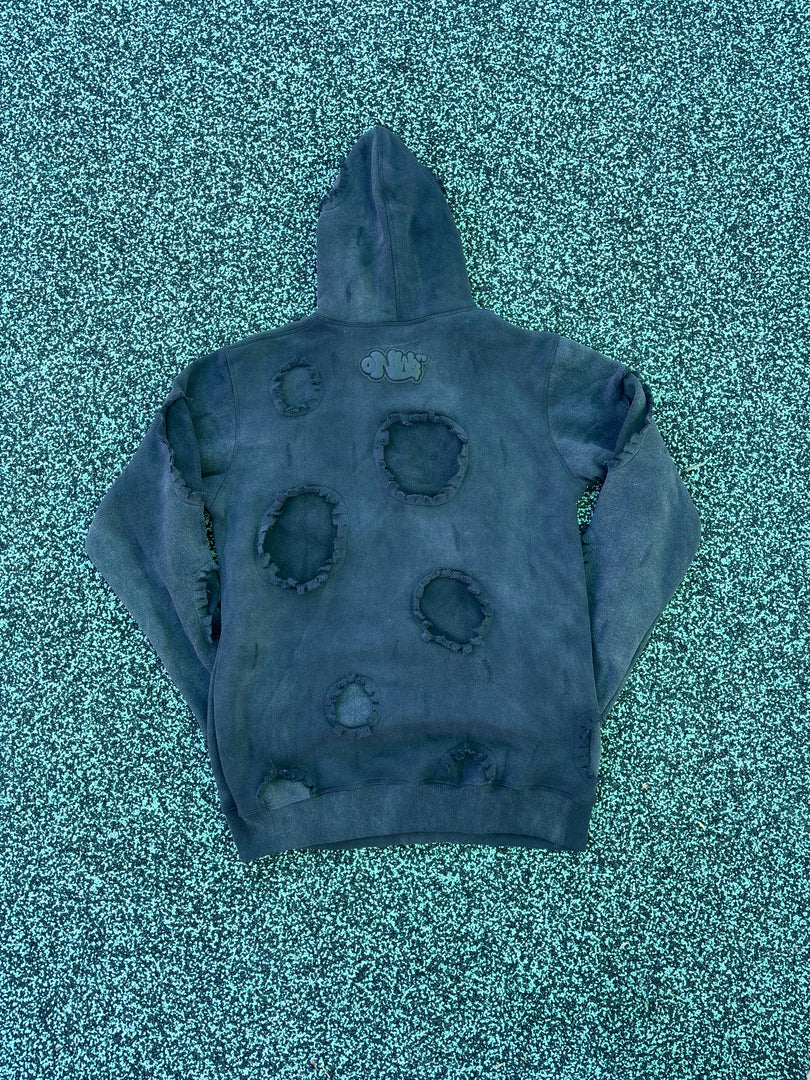 ONW DISTRESSED HOODIE”ARKHAM”