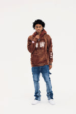 Load image into Gallery viewer, ONW DISTRESSED HOODIE “MOCHA”
