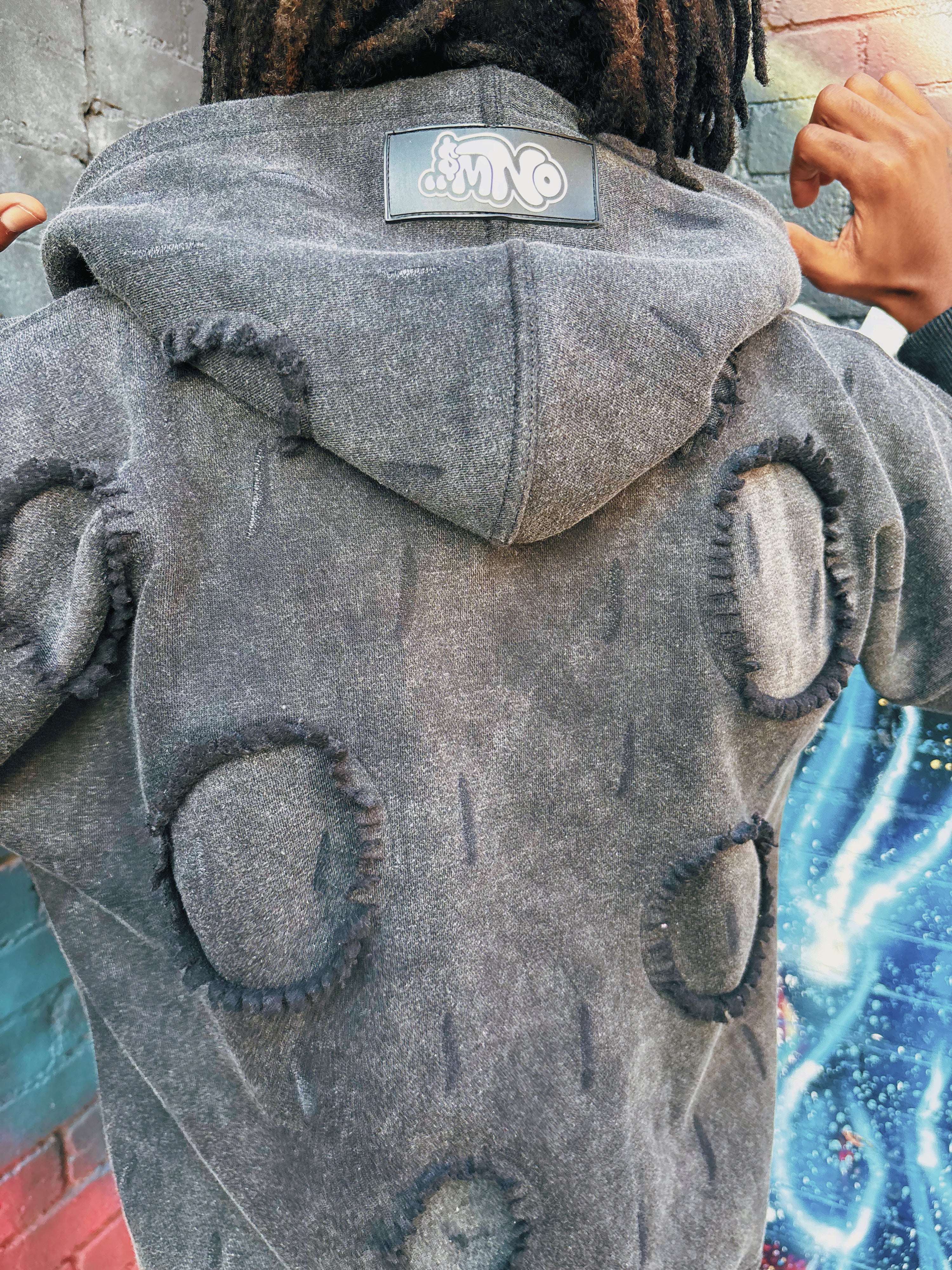 ONW DISTRESSED ZIP UP”ARKHAM”